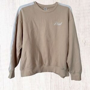 PINK Victoria’s Secret Neutral Crew Neck Sweatshirt size XL